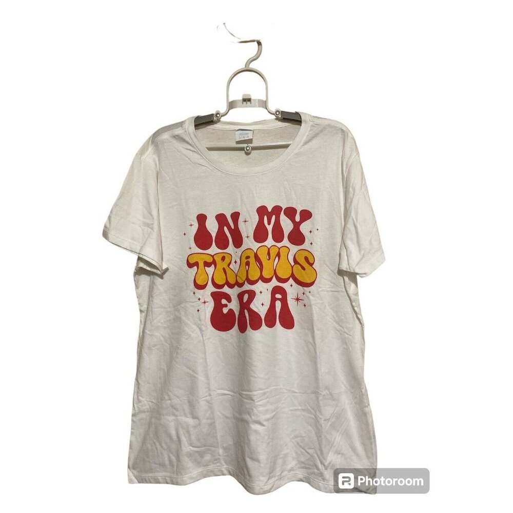 Port & Company T Shirt In My Travis Era Size Large Taylor Swift Chiefs